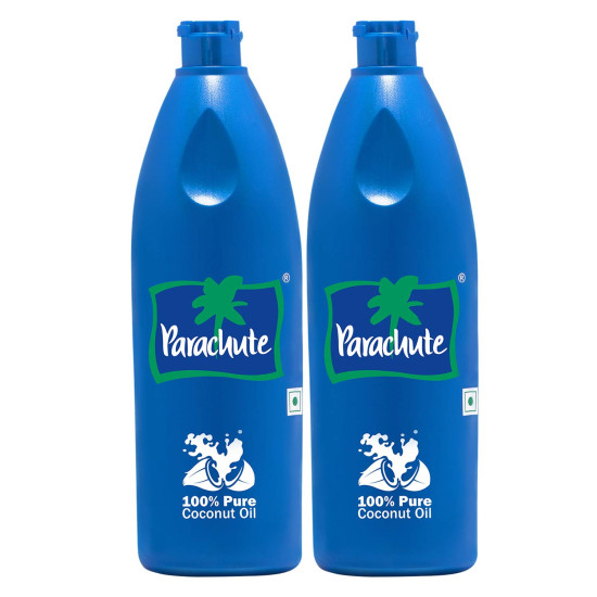 Parachute 100% Pure Coconut Oil - 600 ml Pack of 2