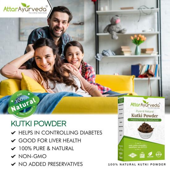 Attar Ayurveda Kutki Powder 100 gm - Liver Support & Detox