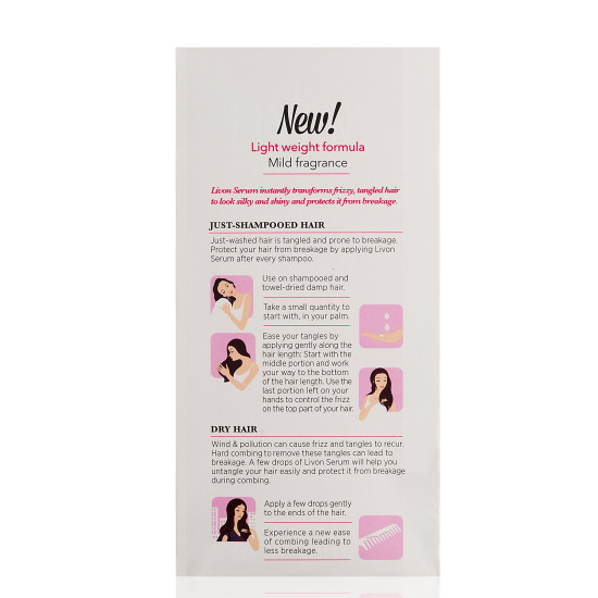 Livon Hair Serum for Women & Men - Ultra Glossy & Frizz-Free Finish
