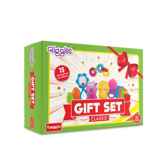 Giggles Gift Set Classic - Multicolour Baby Toy Set for Newborns
