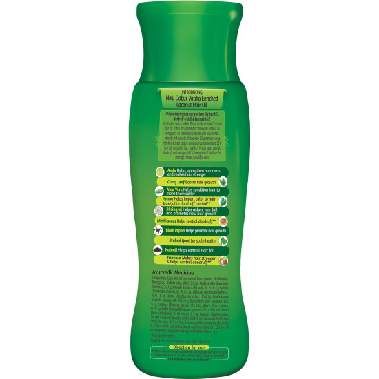 Dabur Vatika Enriched Coconut Hair Oil - Reduces Hairfall & Promotes Growth
