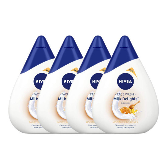 Nivea Milk Delights Face Wash - Moisturizing Honey for Dry Skin