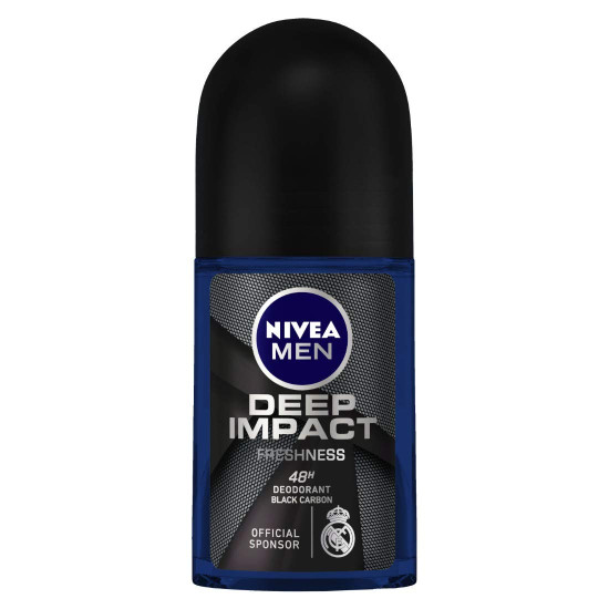Nivea Deodorant Roll On for Men - Deep Impact Freshness & Silver Protect