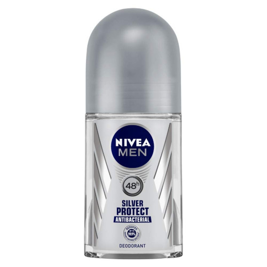 Nivea Deodorant Roll On for Men - Deep Impact Freshness & Silver Protect