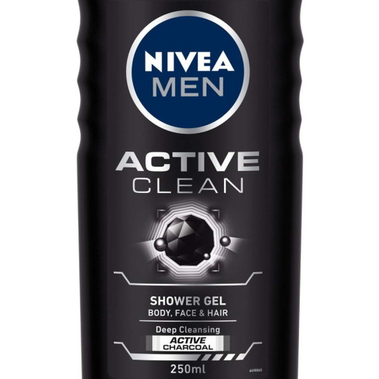 Nivea Men Active Clean Shower Gel - Invigorating Freshness and Care