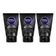 NIVEA Men Deep Impact Intense Clean Face Wash - Deep Cleansing with Black Carbon