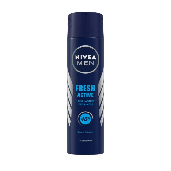 Nivea Fresh Active Original Deodorant and Face Wash Combo for Men - Long-lasting Fragrance