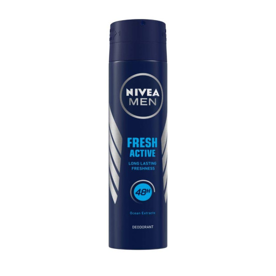 Nivea Fresh Active Original Deodorant and Face Wash Combo for Men - Long-lasting Fragrance