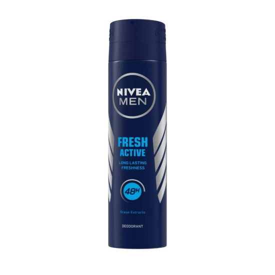 Nivea Fresh Active Original Deodorant and Face Wash Combo for Men - Long-lasting Fragrance
