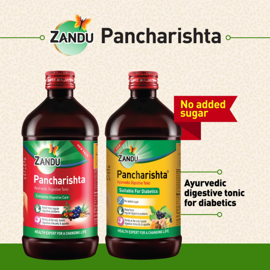 Zandu Pancharishta 650ml - Ayurvedic Tonic for Digestive Relief