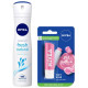 Nivea Deodorant & Lip Balm for Women - Long-lasting Freshness & Soft Lips