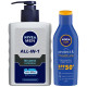 Nivea Men Face Wash & Sun Lotion - Oil Control & SPF 50 Protection