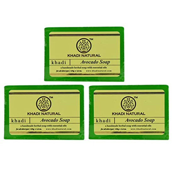 KHADI NATURAL Herbal Avocado Soap - Rejuvenating Handmade Soap