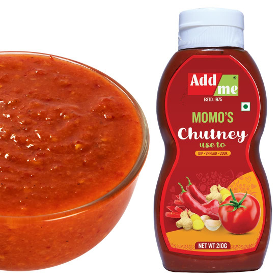 Add Me Home Made Momo's Chutney - Spicy Red Schezwan Chilli Garlic Sauce