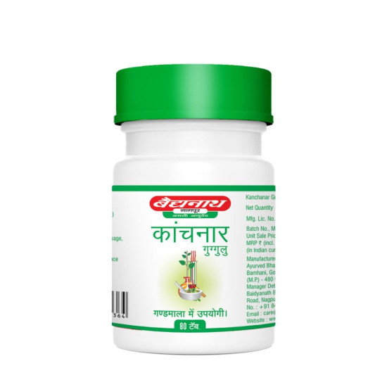 Baidyanath Kanchnar Guggulu 80 Tablets, Pack of 4
