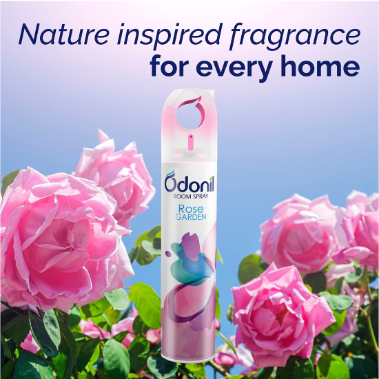 Odonil Room Air Freshener Spray - Rose Garden, 220 ml | Long Lasting Fragrance