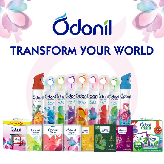 Odonil Room Air Freshener Spray - Rose Garden, 220 ml | Long Lasting Fragrance