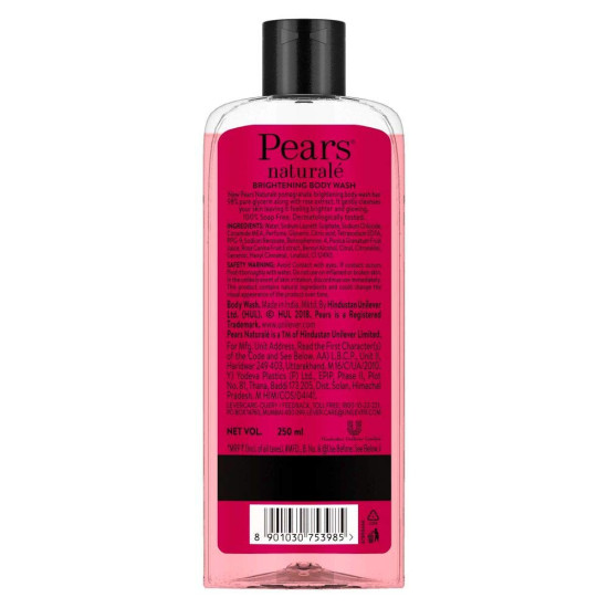 Pears Naturale Brightening Pomegranate Body Wash 250 ml - Nourishing & Paraben-Free
