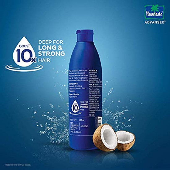 Parachute Advansed Gold Coconut Hair Oil - Pure Coconut Enrichment