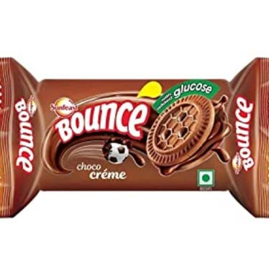 Sunfeast Bounce Choco Cream Biscuits - Luxurious Cocoa Delight