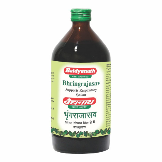 Baidyanath Bhringrajasava 450 ml Syrup - Natural Ayurvedic Health Tonic