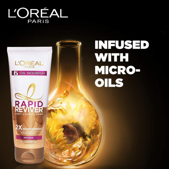 L'Oreal Paris Deep Conditioner - Rapid Reviver 6 Oil Nourish 180ml