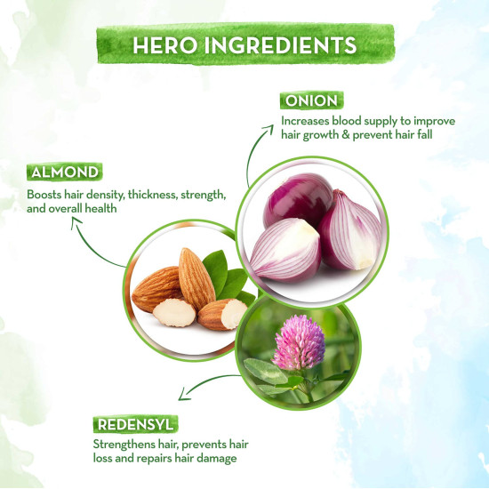 Mamaearth Onion Hair Oil - Hair Growth & Hair Fall Control with Redensyl