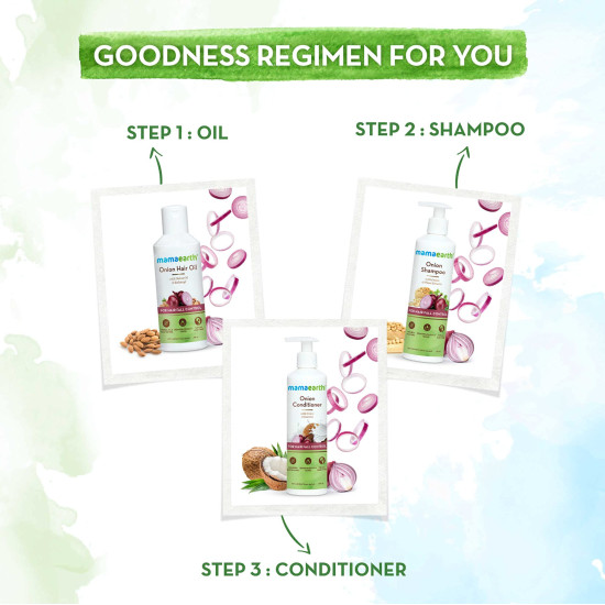 Mamaearth Onion Hair Oil - Hair Growth & Hair Fall Control with Redensyl