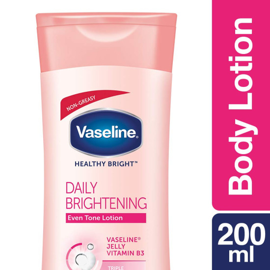 Vaseline Healthy Bright Daily Brightening Body Lotion - Fast Absorbing & Non-Greasy