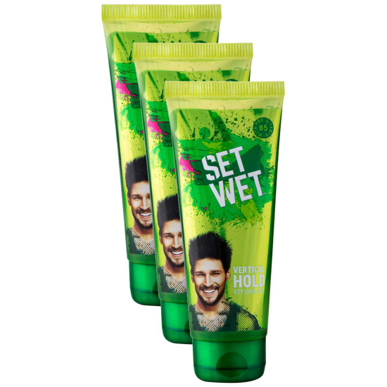 Set Wet Hair Gel Vertical Hold 100ml - Strong Hold Promo Pack