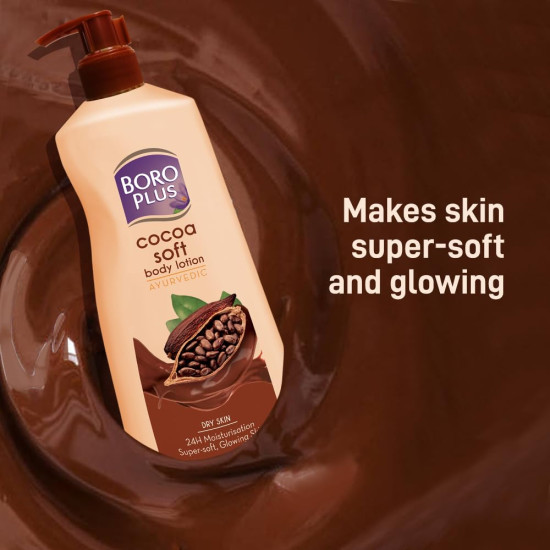 BOROPLUS Cocoa Soft Body Lotion - 24 Hour Moisturization