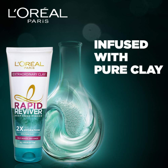 L'Oreal Paris Deep Conditioner - Rebalancing & Hydrating for Oily Roots & Dry Ends