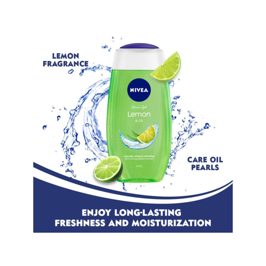 NIVEA Lemon and Oil Body Wash - Refreshing Lemon Scent & Care Oil