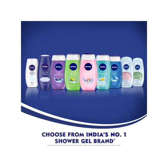 NIVEA Lemon and Oil Body Wash - Refreshing Lemon Scent & Care Oil