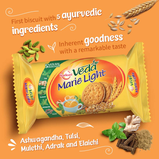 Marie Sunfeast Veda Marie Light, 75 g - Light & Healthy Biscuits
