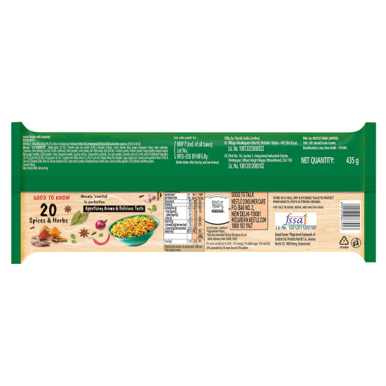 MAGGI Nutri-Licious Veg Atta Masala Noodles - Instant Noodles with 20 Spices & Herbs