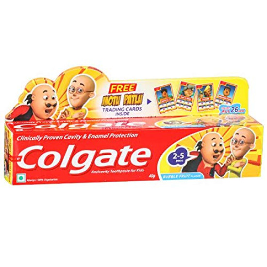 Colgate Anticavity Toothpaste for Kids 2-5 Years - Bubble Fruit, Pack of 4