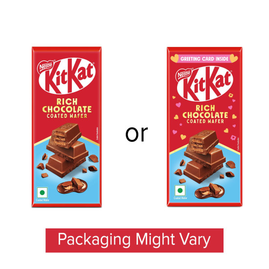 Nestle KitKat Rich Chocolate Coated Wafer - Valentine's Day Card Pack Edition