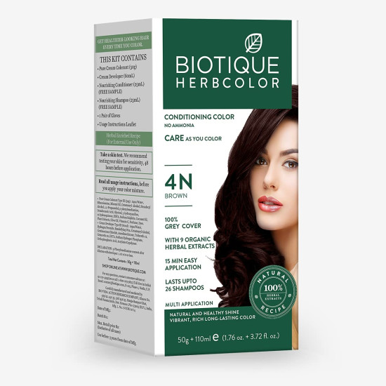 Biotique Herbcolor Conditioning Hair Colour - Natural Shine & Ammonia-Free