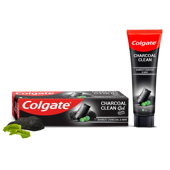 Colgate Charcoal Clean Toothpaste 120g - Deep Clean with Bamboo Charcoal & Wintergreen Mint