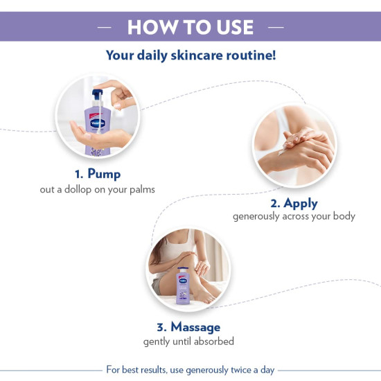Vaseline Calming Lavender Body Lotion 400 ml - Soothing Moisturizer