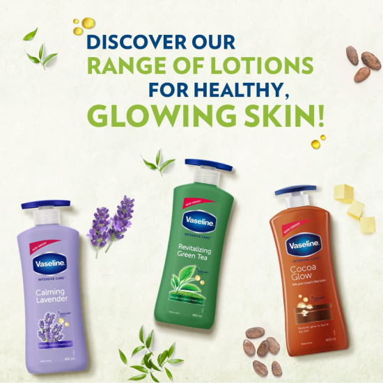 Vaseline Revitalizing Green Tea Body Lotion 400 ml - Deep Moisturization & Refreshing
