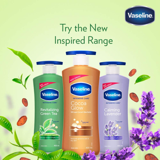 Vaseline Revitalizing Green Tea Body Lotion 400 ml - Deep Moisturization & Refreshing