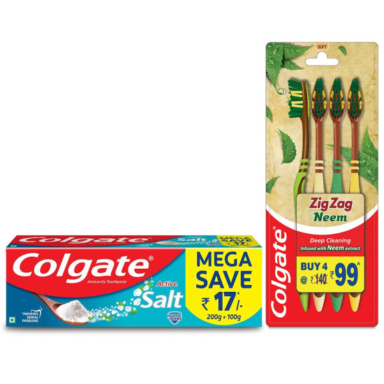 Colgate Toothpaste Active Salt Saver Pack - Healthy Gums & Teeth Colgate Toothpaste Active Salt Saver Pack - Healthy Gums & Teeth