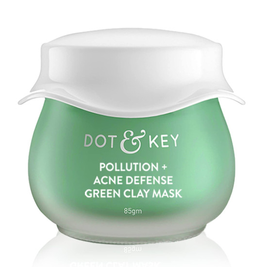 Dot & Key Skin Care Pollution + Acne Defense Green Clay Mask - Reduces Active Acne & Soothes Redness