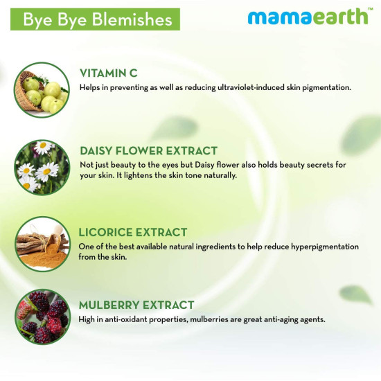 Mamaearth Bye Bye Blemishes Face Cream - With Mulberry Extract & Vitamin C
