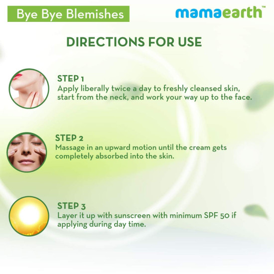 Mamaearth Bye Bye Blemishes Face Cream - With Mulberry Extract & Vitamin C