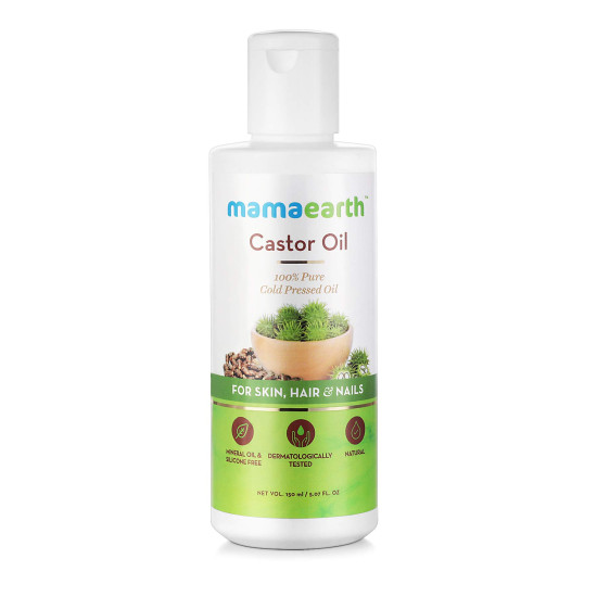 Mamaearth 100% Pure Castor Oil - Supports Hair Growth & Skin Hydration