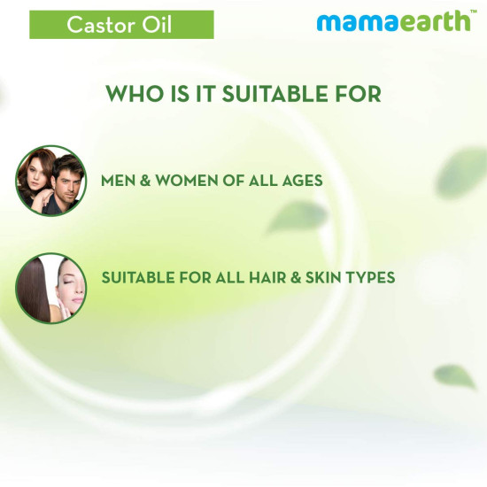 Mamaearth 100% Pure Castor Oil - Supports Hair Growth & Skin Hydration
