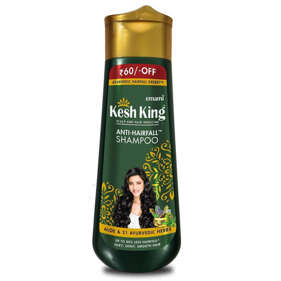 Kesh King Anti Hairfall Shampoo with Aloe and 21 Herbs - Natural Hair Care Solution